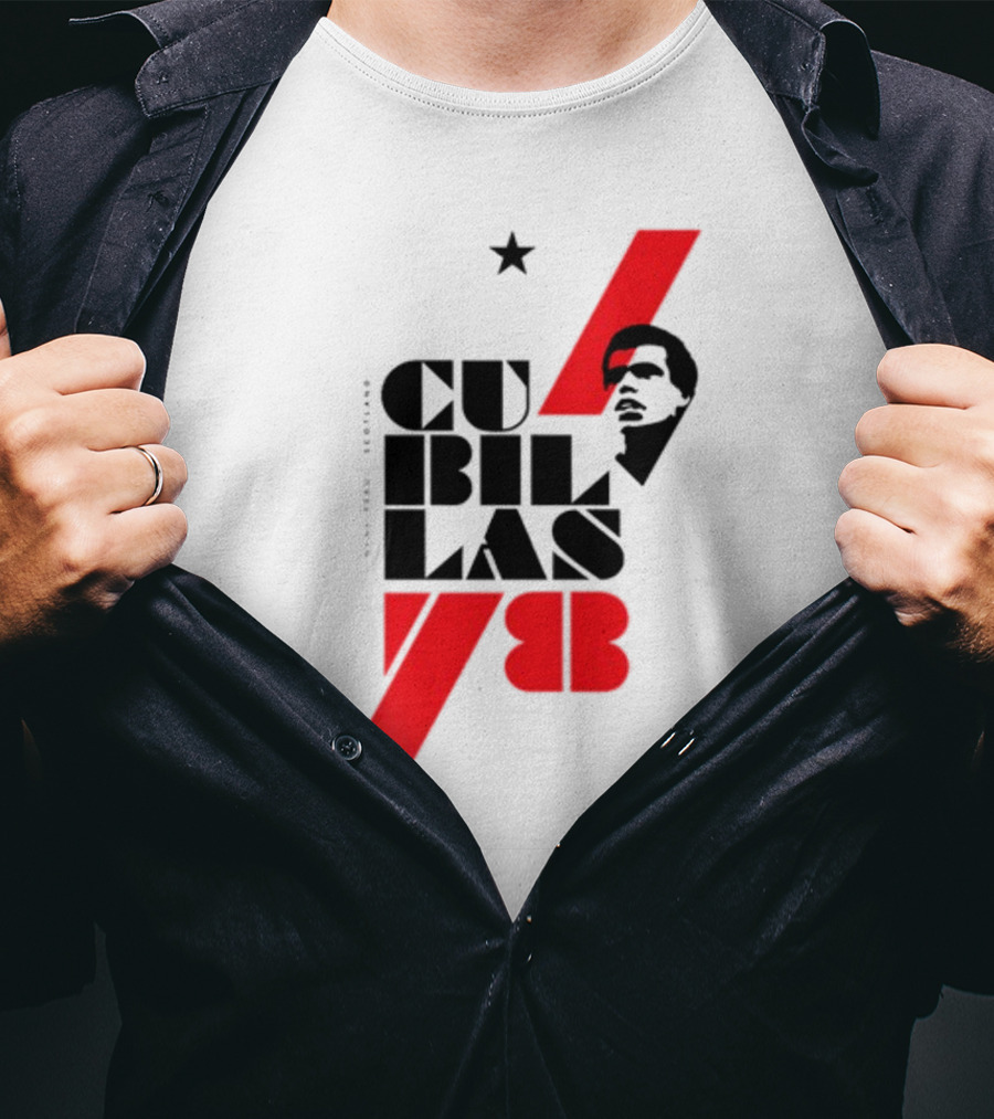 CUBILLAS 78 Star Iconic Red And Black T-Shirt