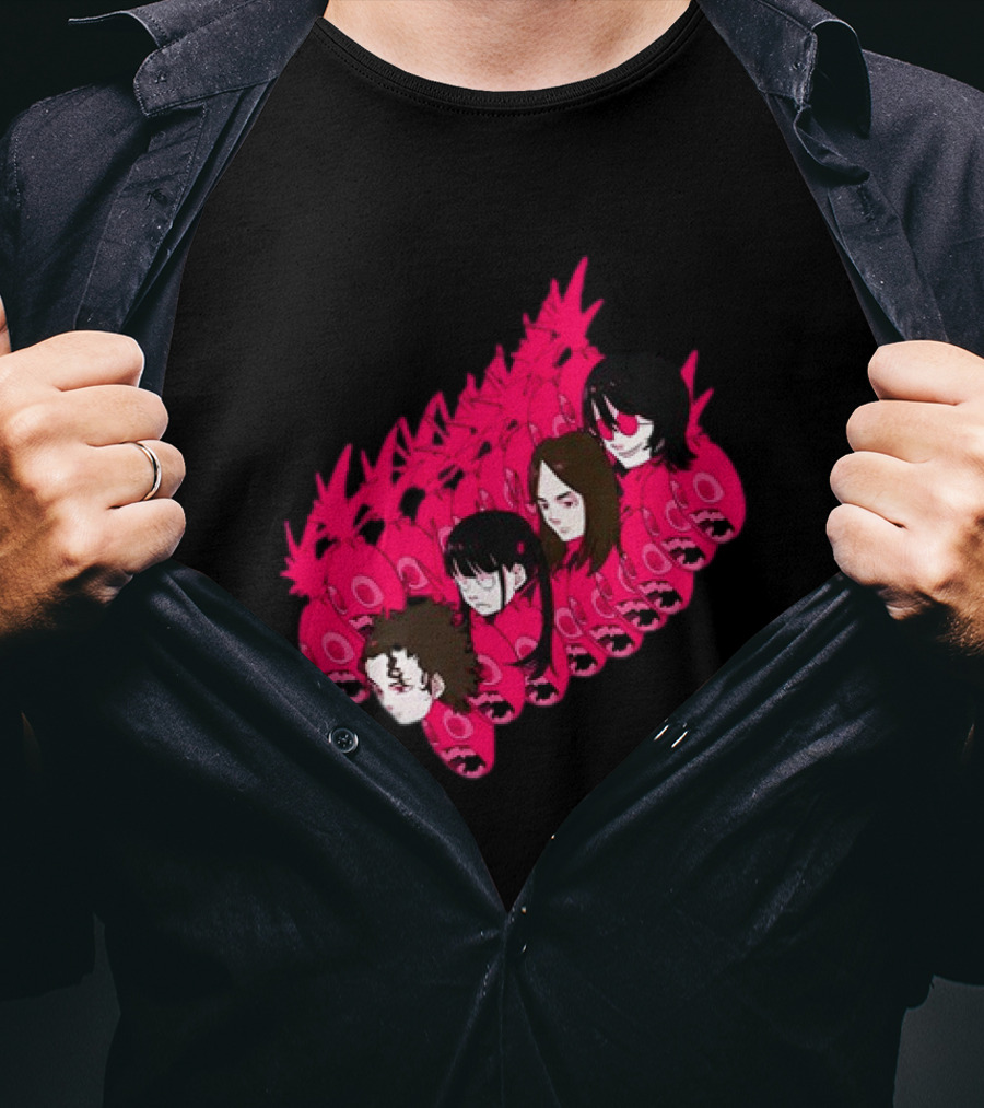 Concert Exclusive Jun Inagawa Pink Monster Characters T-Shirt