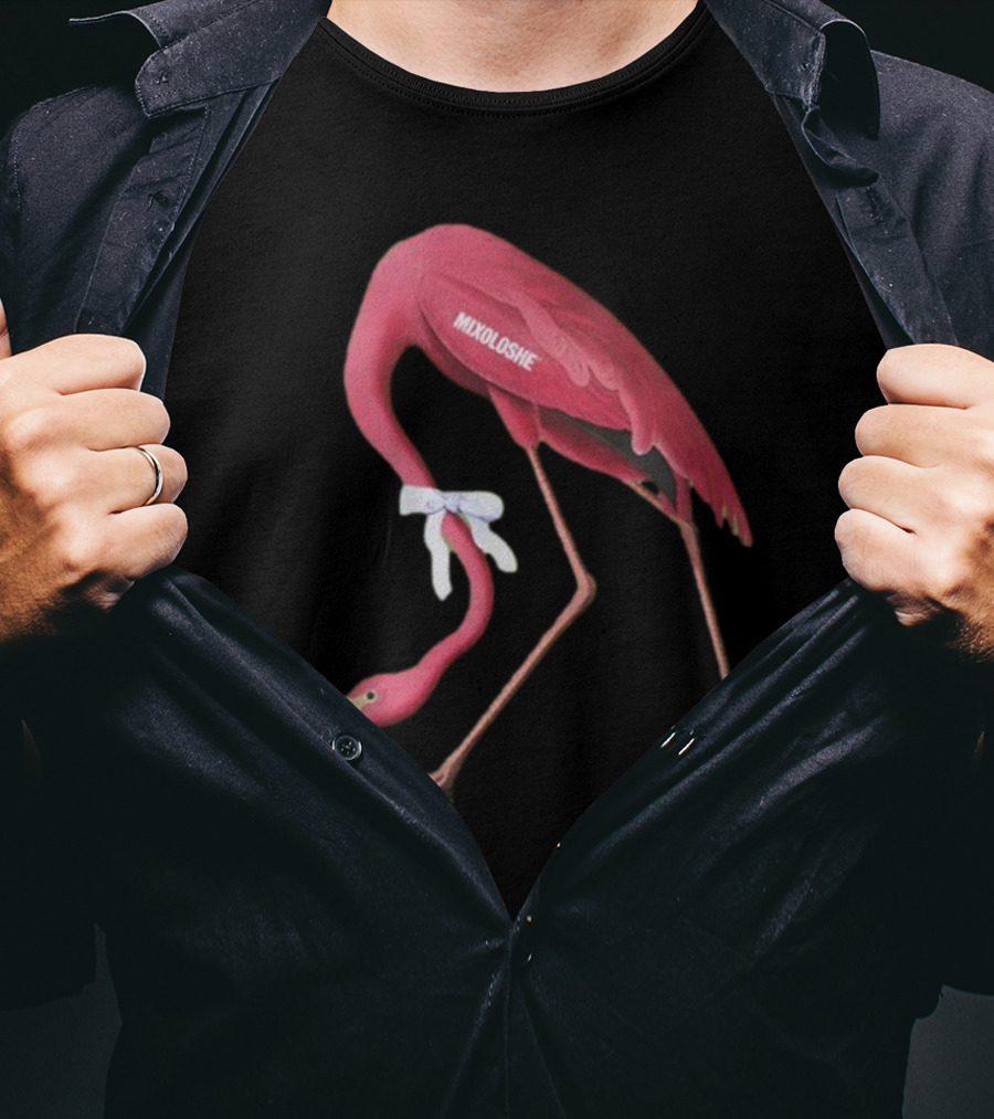 Mixoloshe Flamingo Team Crewneck T-Shirt