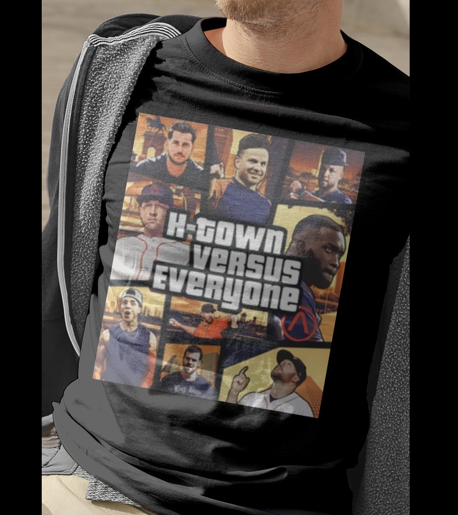H-Town Versus Everyone Houston Sports Icons Collage T-Shirt