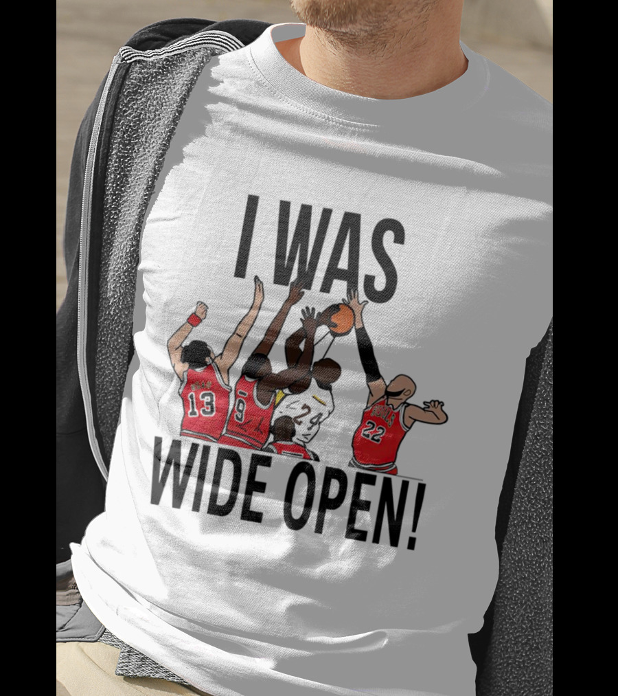 I Was Wide Open Basketball Iconic Players Team Defense Moment T-Shirt