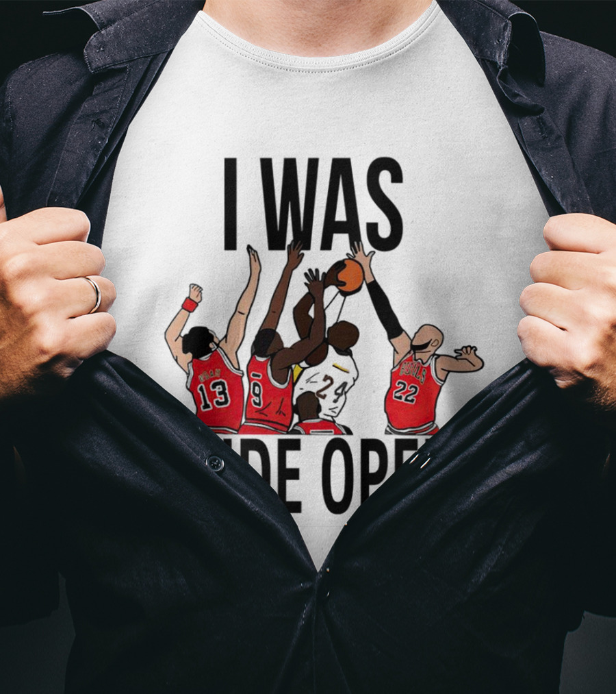 I Was Wide Open Basketball Iconic Players Team Defense Moment T-Shirt