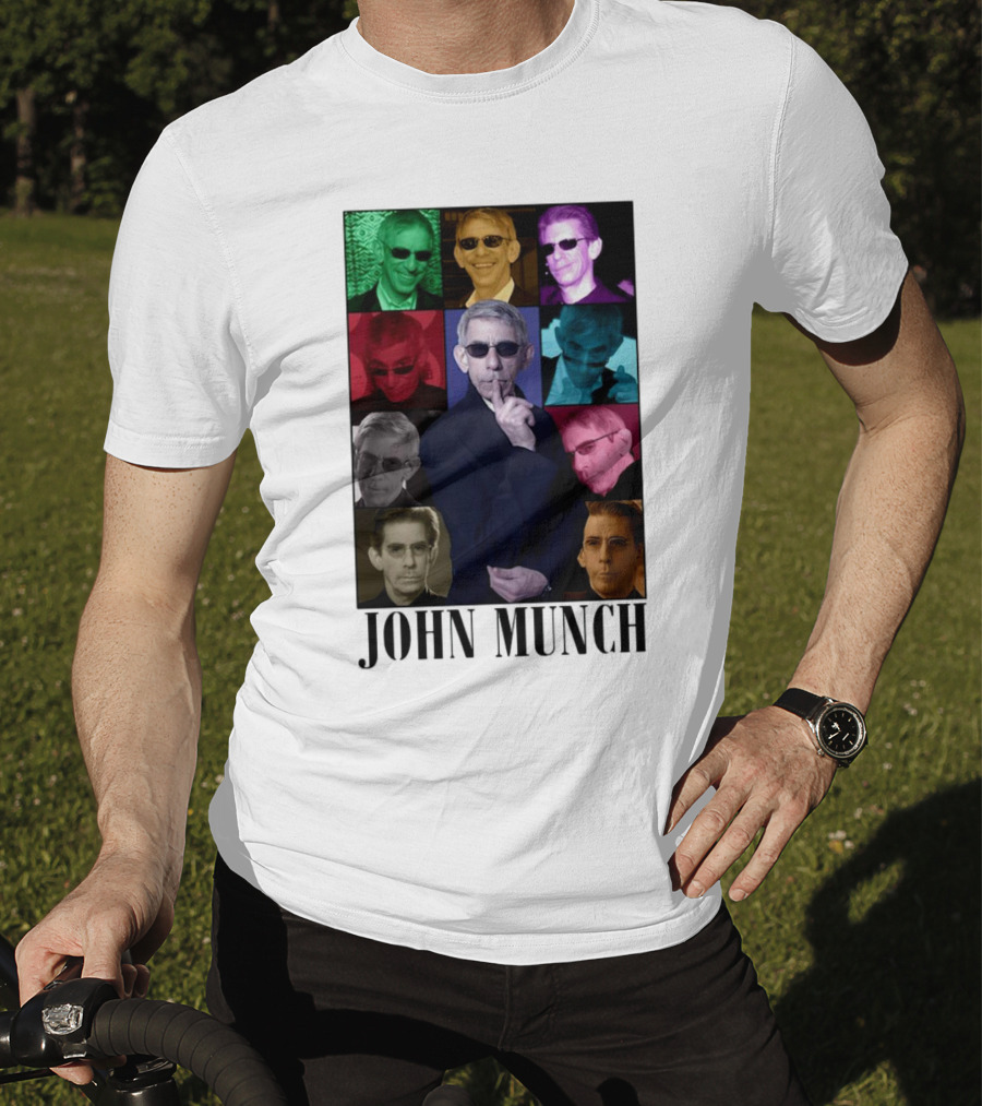 John Munch Multicolor Photo Collage T-Shirt