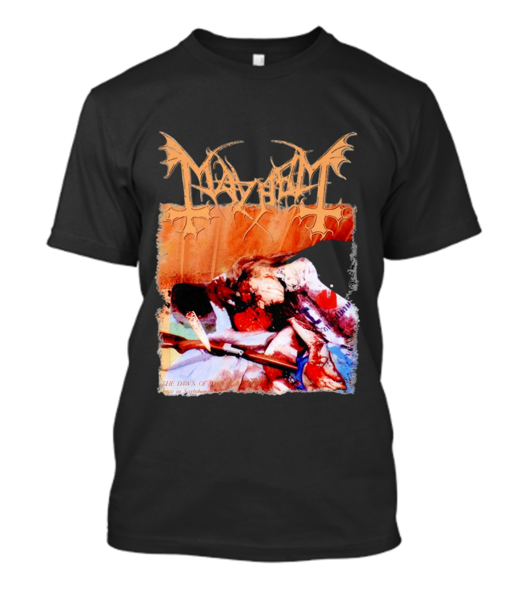 Mayhem Norwegian Black Metal The Dawn Of The Black Hearts T-Shirt