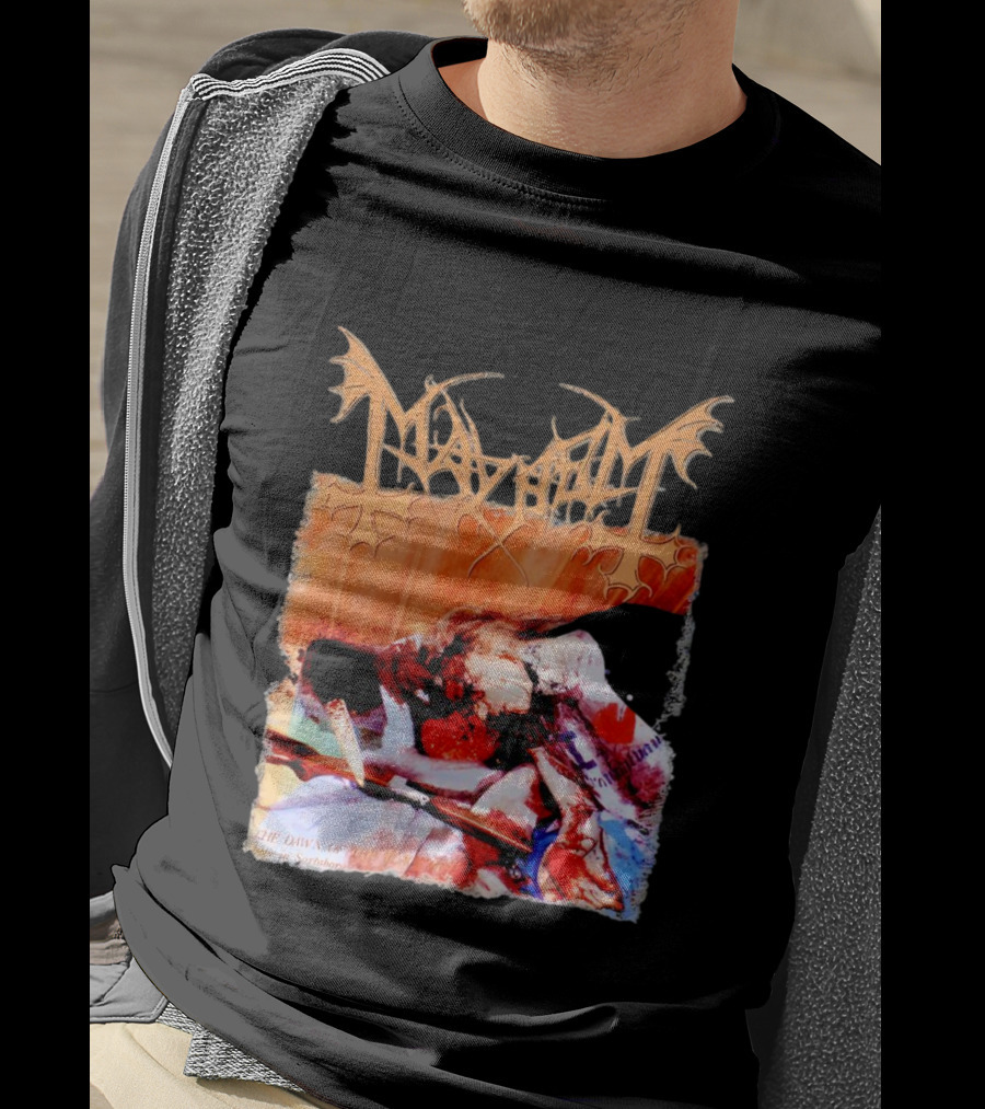 Mayhem Norwegian Black Metal The Dawn Of The Black Hearts T-Shirt