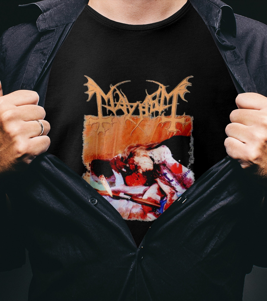 Mayhem Norwegian Black Metal The Dawn Of The Black Hearts T-Shirt