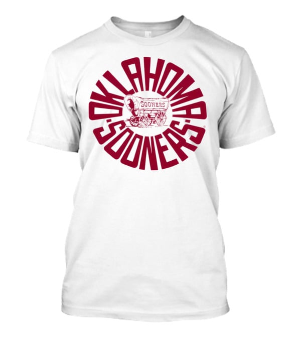 Oklahoma Sooners Covered Wagon Circle T-Shirt