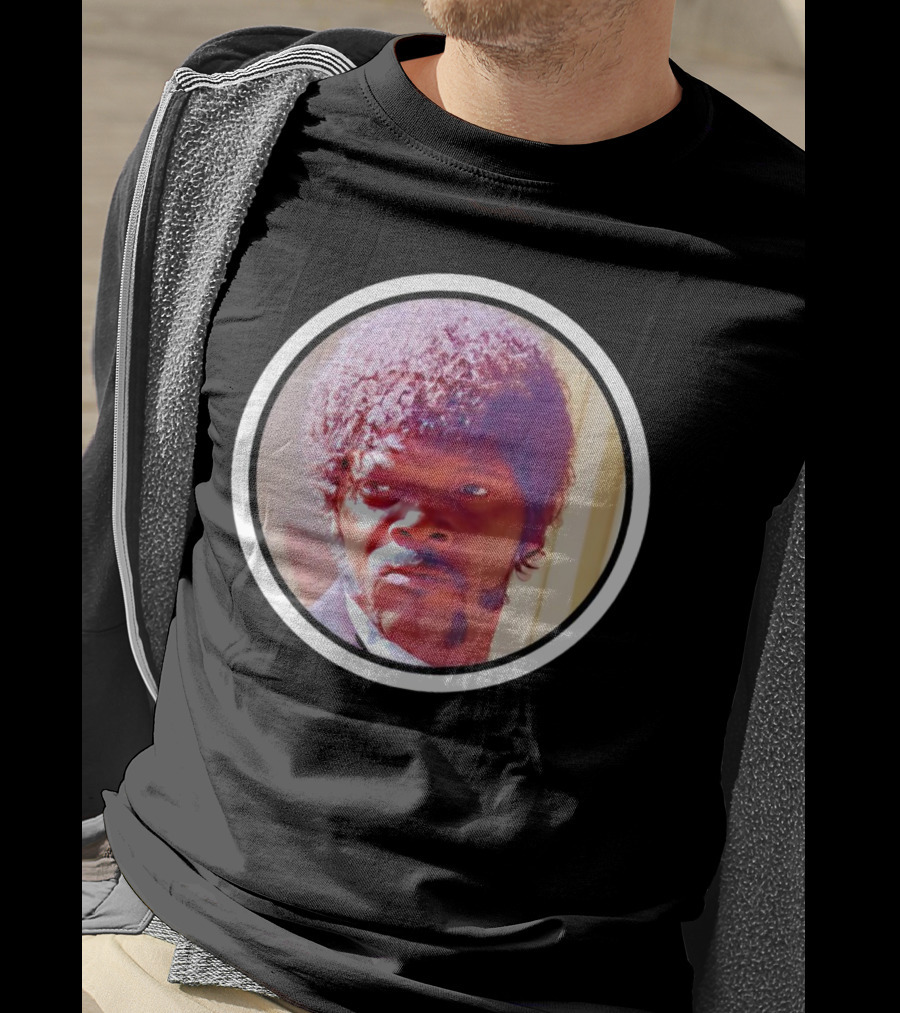 Jules Winnfield Iconic Look Pulp Fiction Samuel L Jackson Photo T-Shirt