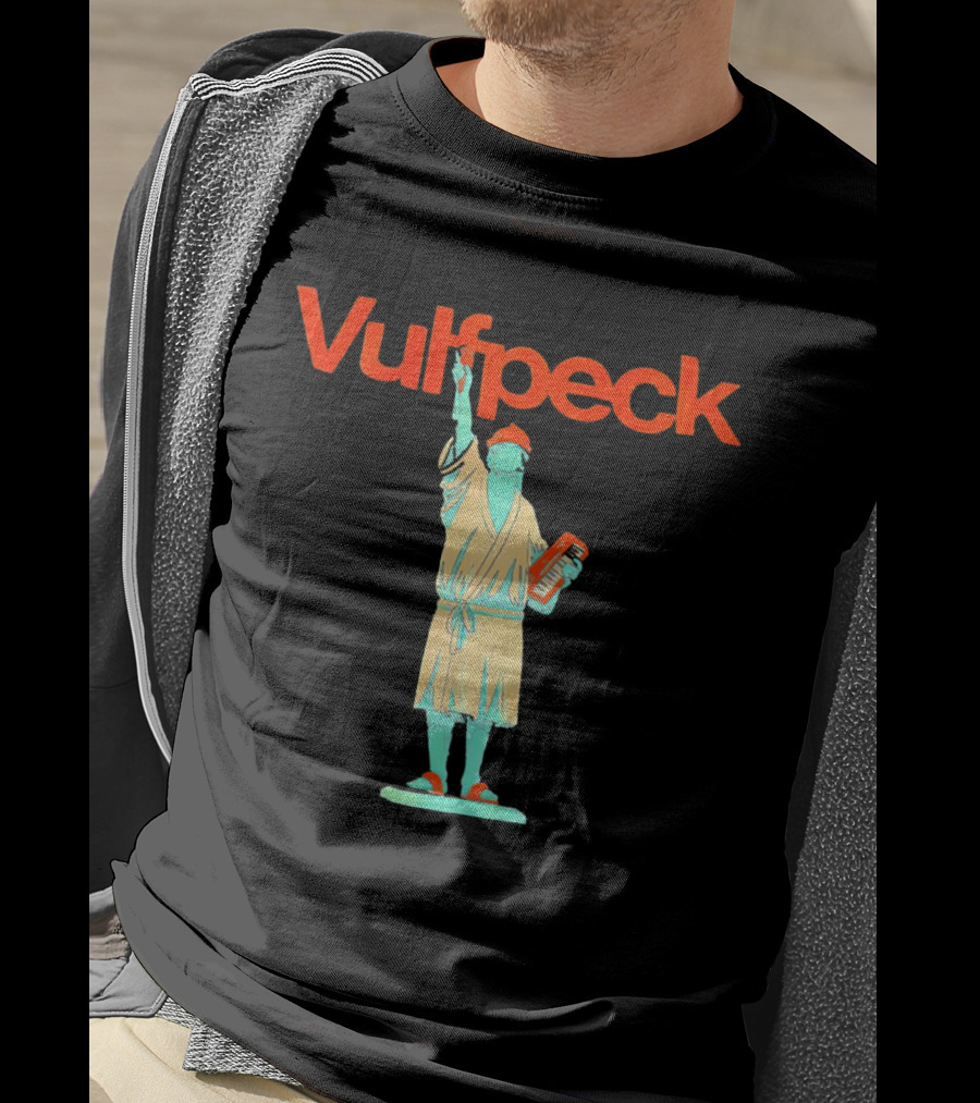 Vulfpeck Statue Of Liberty With Keyboard And Red Hat T-Shirt