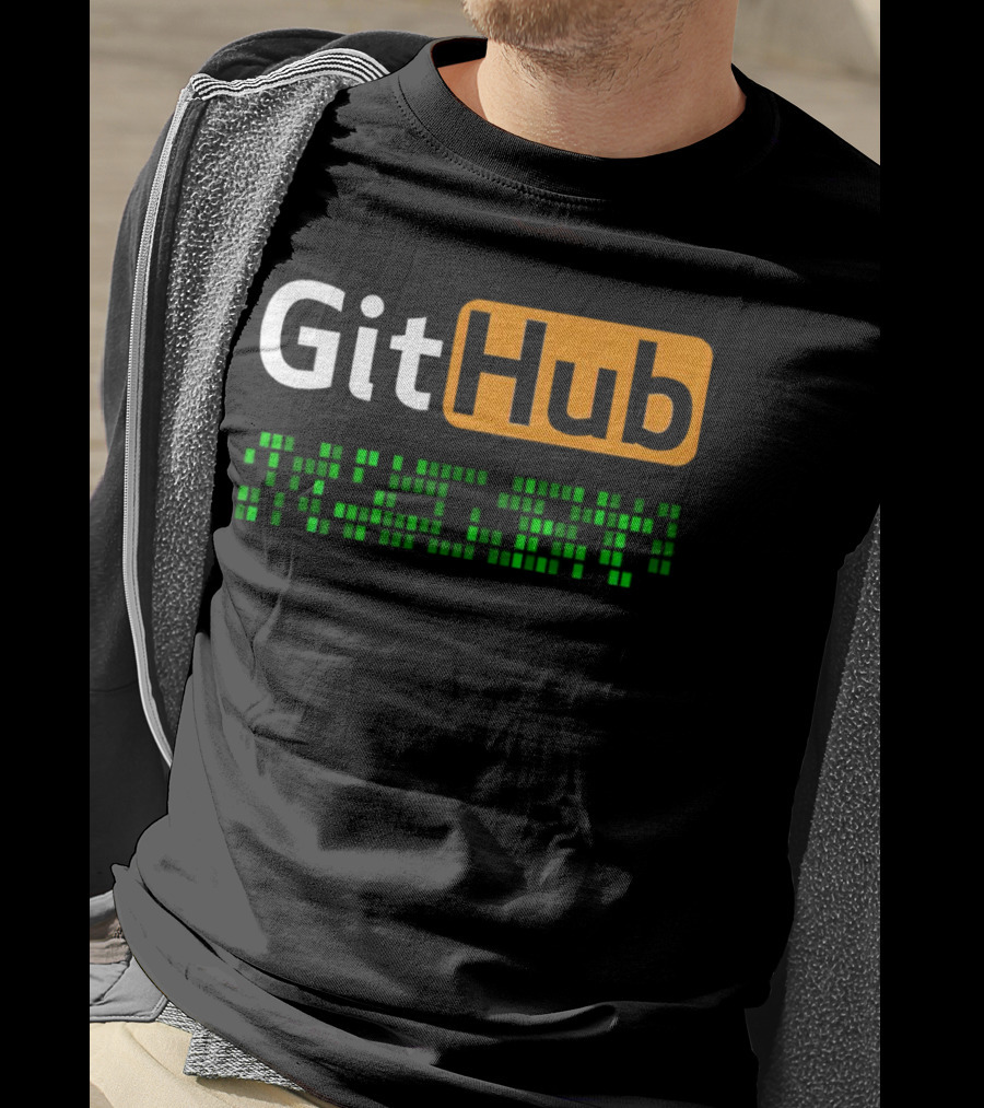 GitHub Code Contribution Squares T-Shirt