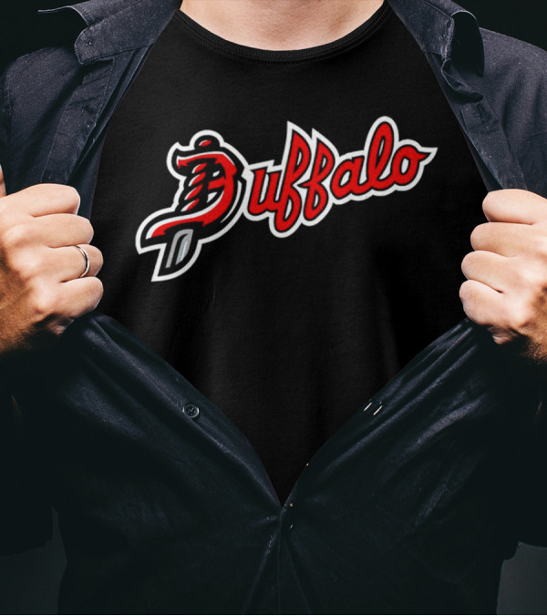Buffalo Script With Sword T-Shirt