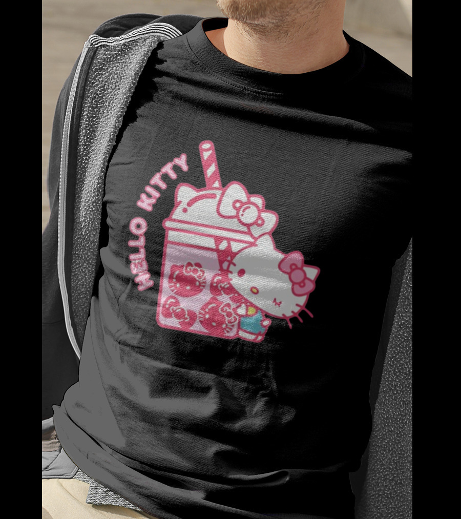Hello Kitty Bubble Tea Drink Cute T-Shirt