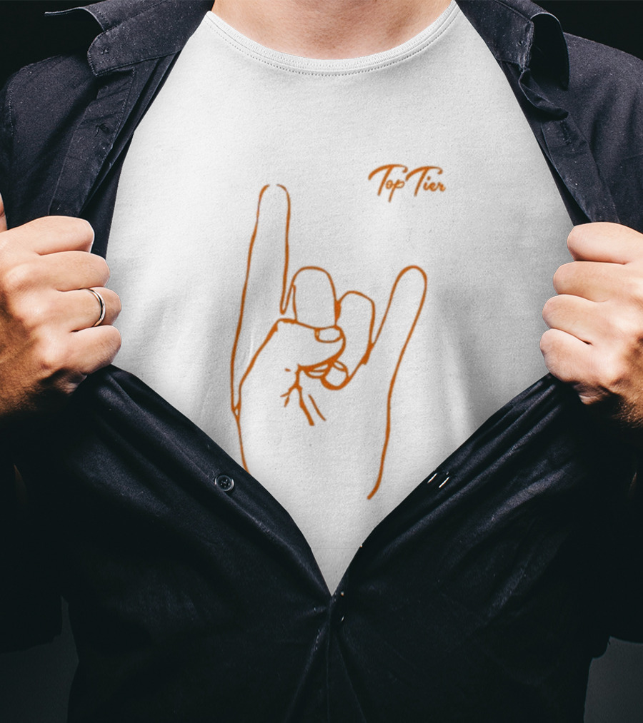 Top Tier Texas Hand Gesture Line T-Shirt