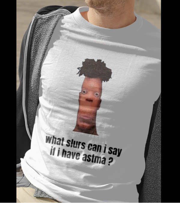 What Slurs Can I Say If I Have Astma Character With Unique Hair And Expression T-Shirt
