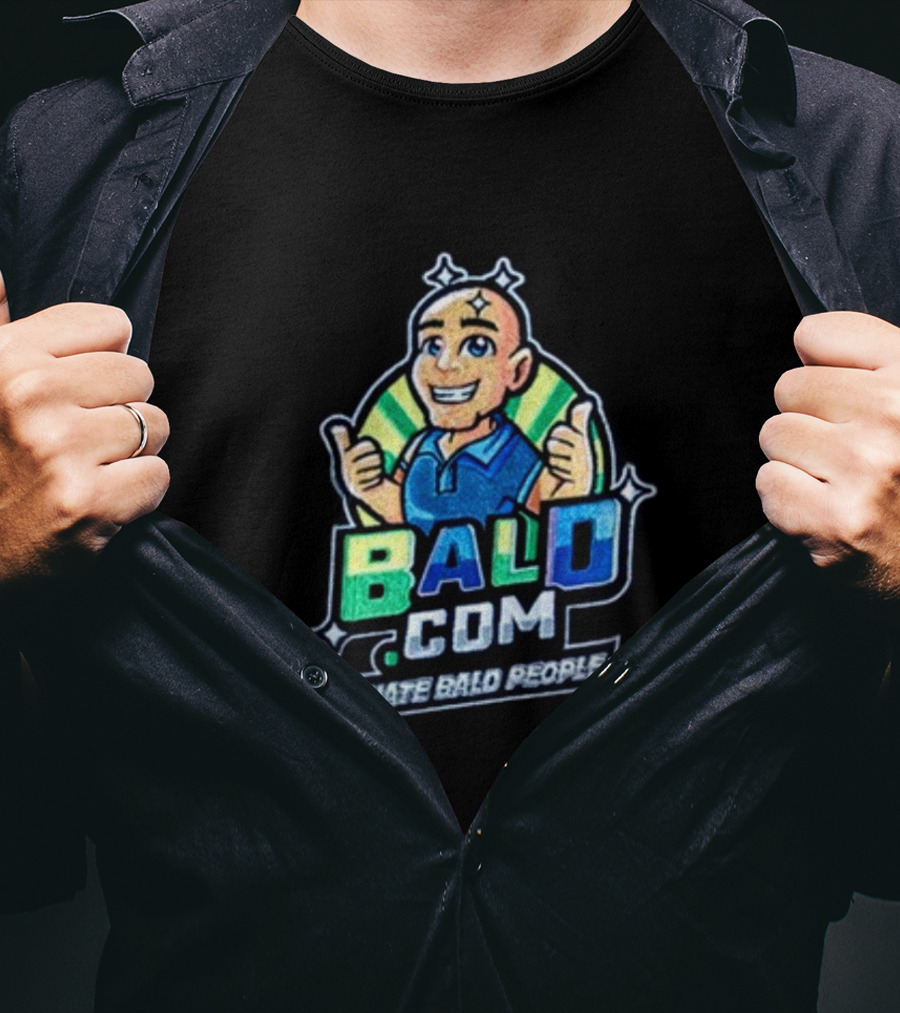 Cold Ones The Bald Bald.com I Hate Bald People T-Shirt