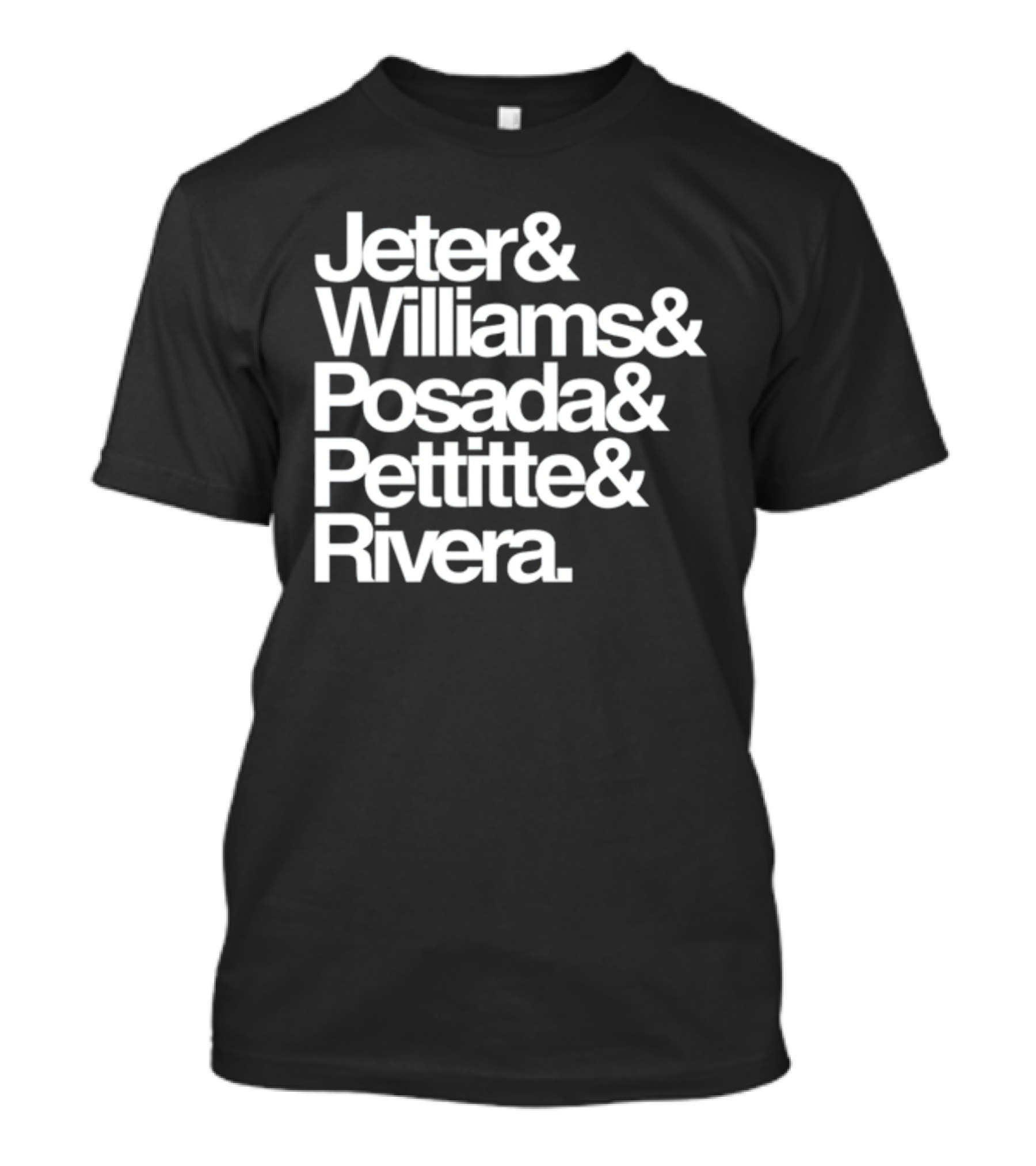 Jeter Williams Posada Pettitte Rivera New York Yankees Core Five Legends T-Shirt