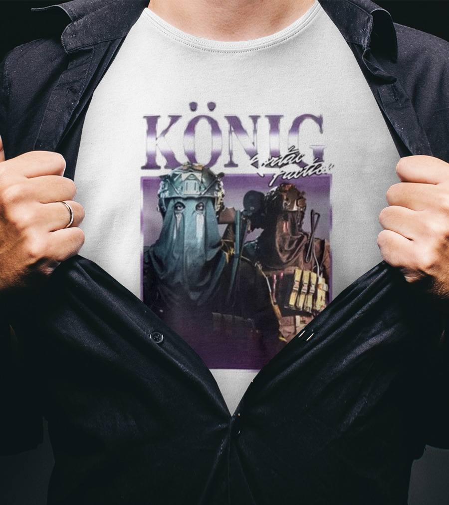 König Kortac Faction Masked Figures With Tactical Gear T-Shirt