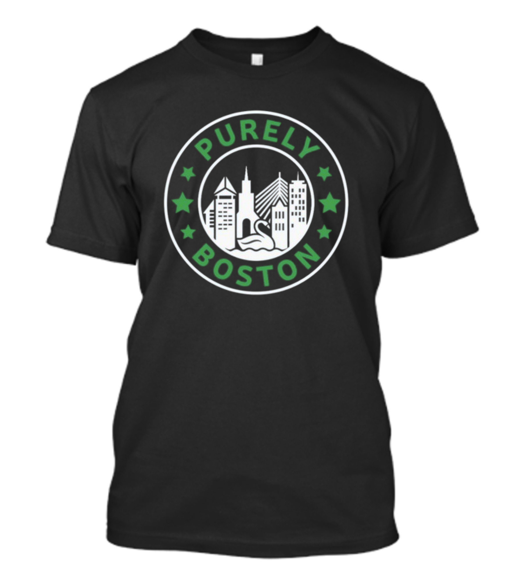 Purely Boston City Skyline Stars T-Shirt