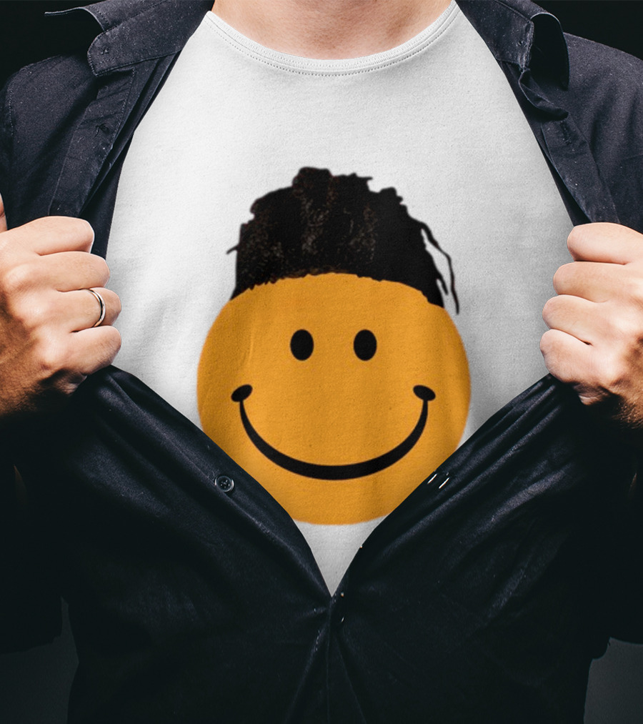 Smiling Face Have A Nice Game Emoji With Hair T-Shirt