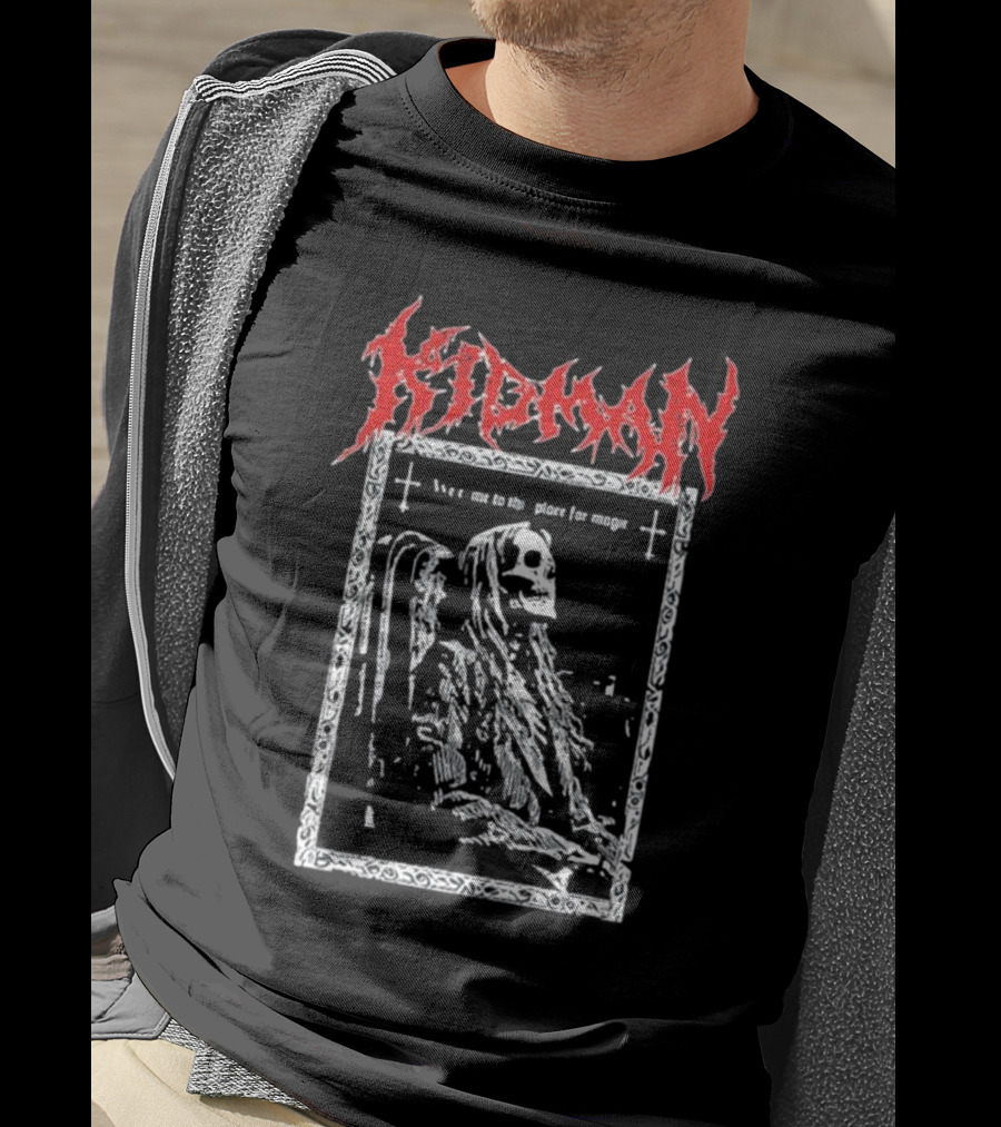 Kidman We Come To This Place For Magic Death Metal Skeleton Chair T-Shirt