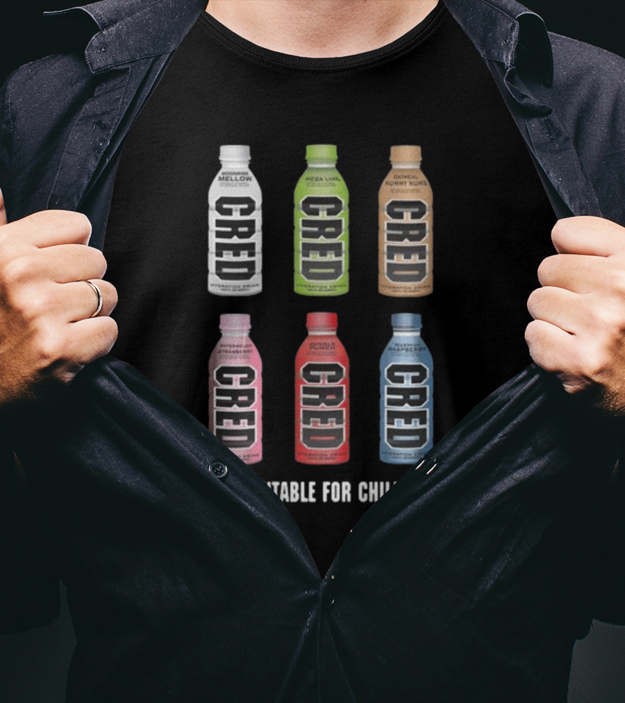 South Park Cred Bottles Mellow Mega Lime Oatmeal Gunk Nuts German Water Not Suitable For Children T-Shirt