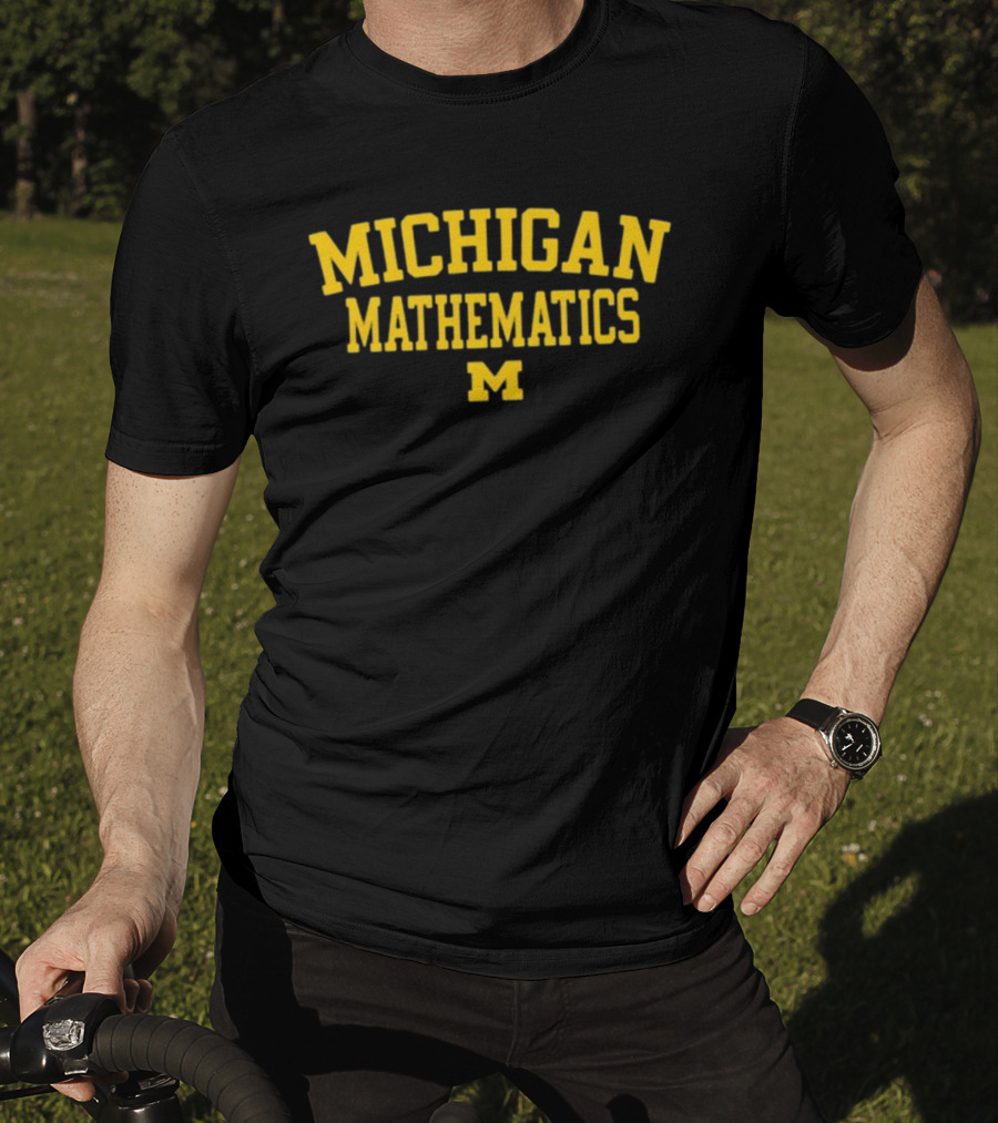 Mden Michigan Mathematics Logo University Of Michigan T-Shirt