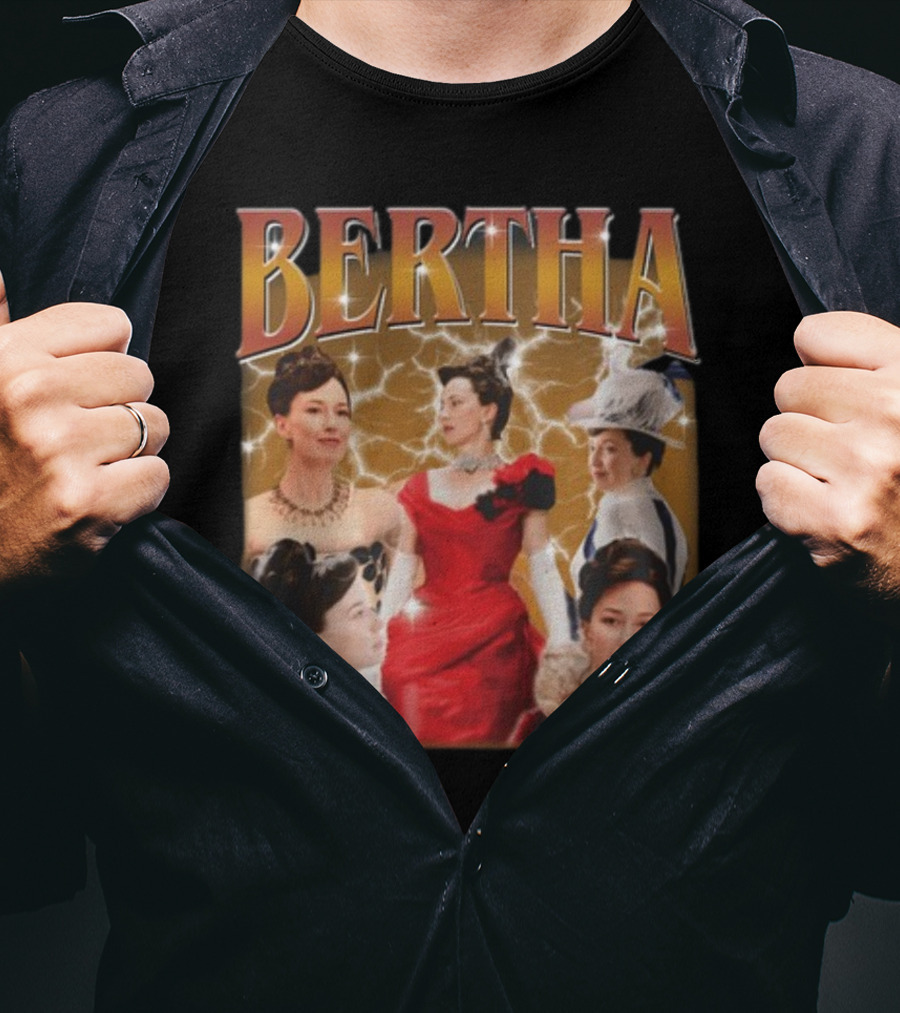 Bertha The Boss Glamorous Vintage Fashion Queens T-Shirt