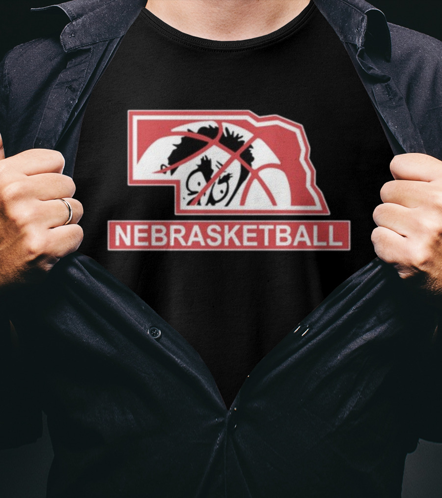 Nebraska Basketball Nebrasketball Lincoln State Mascot T-Shirt