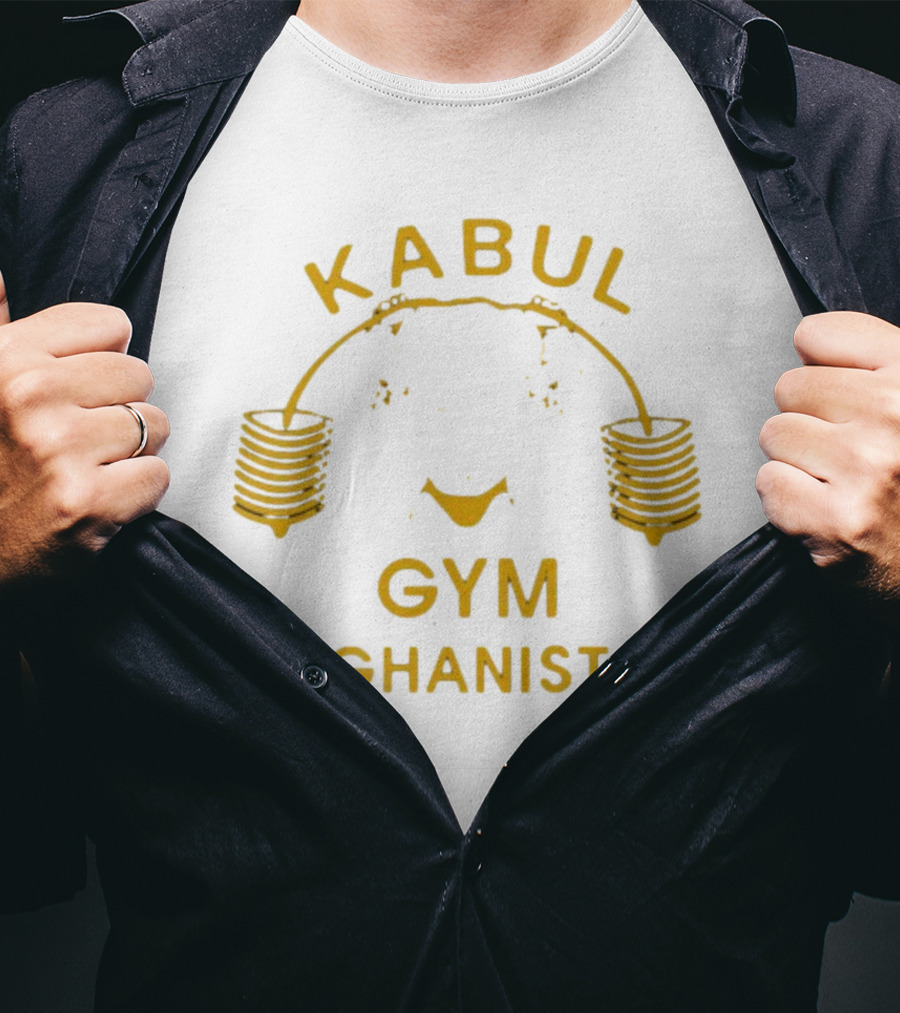 Kabul Gym Afghanistan Weights Icon Lord Miles Wearing T-Shirt