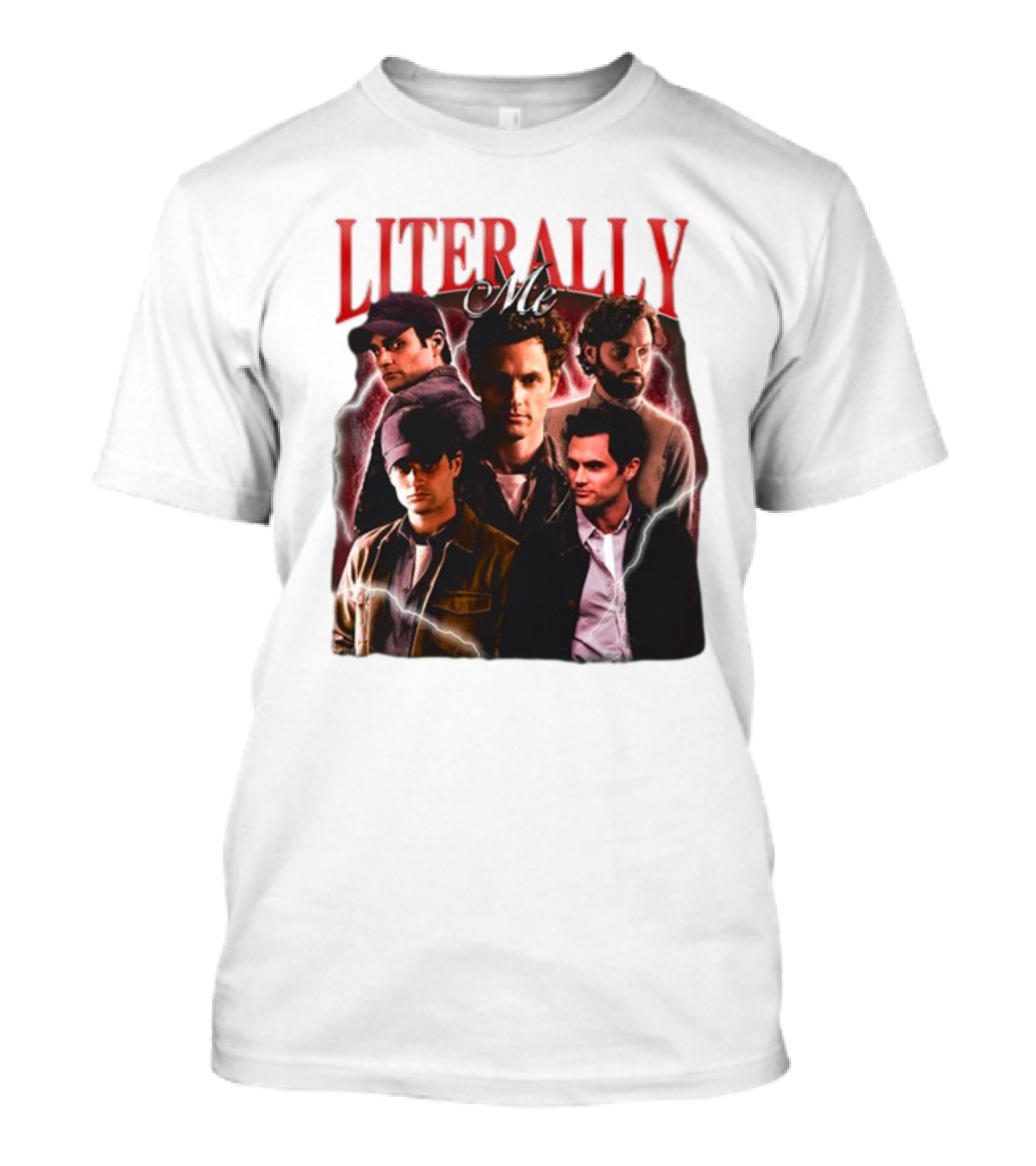 Notsafeforwear Joe Goldberg Literally Me Collage T-Shirt