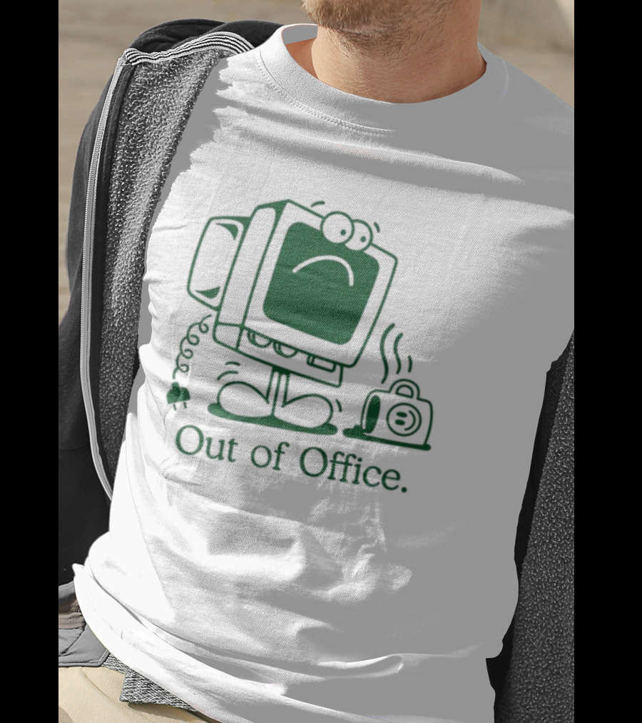 José Pablo Classic Computer Sad Face Out Of Office T-Shirt