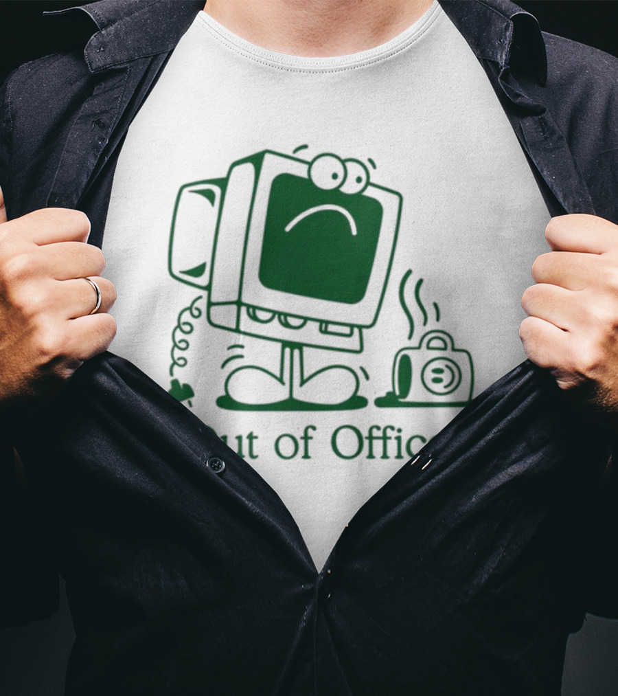 José Pablo Classic Computer Sad Face Out Of Office T-Shirt