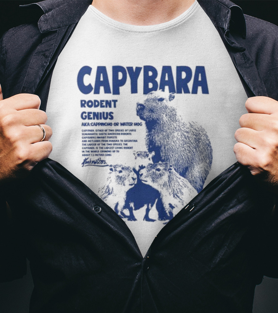 CAPYBARA Rodent Genius Aka Cappincho Or Water Hog T-Shirt