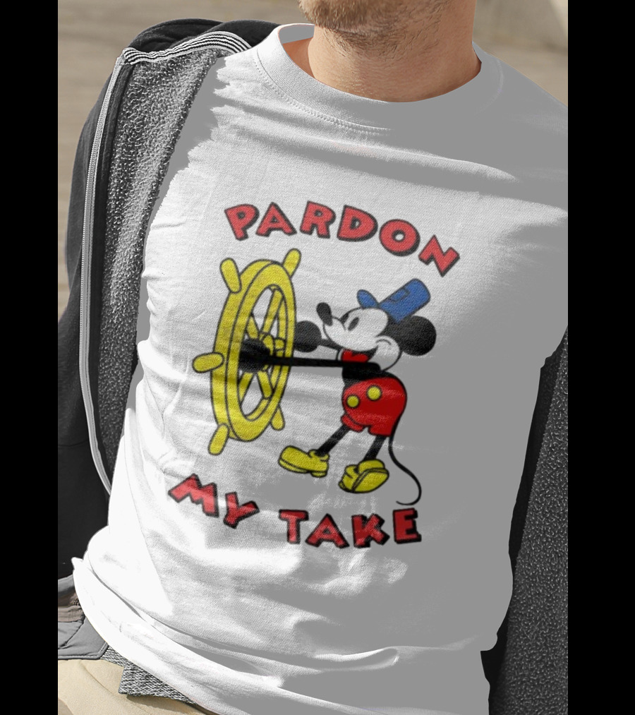Pardon My Take Steamboat Wheel Mickey T-Shirt