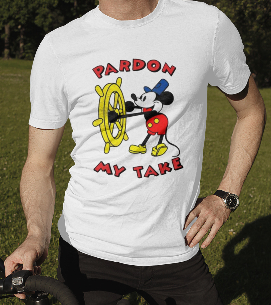 Pardon My Take Steamboat Wheel Mickey T-Shirt