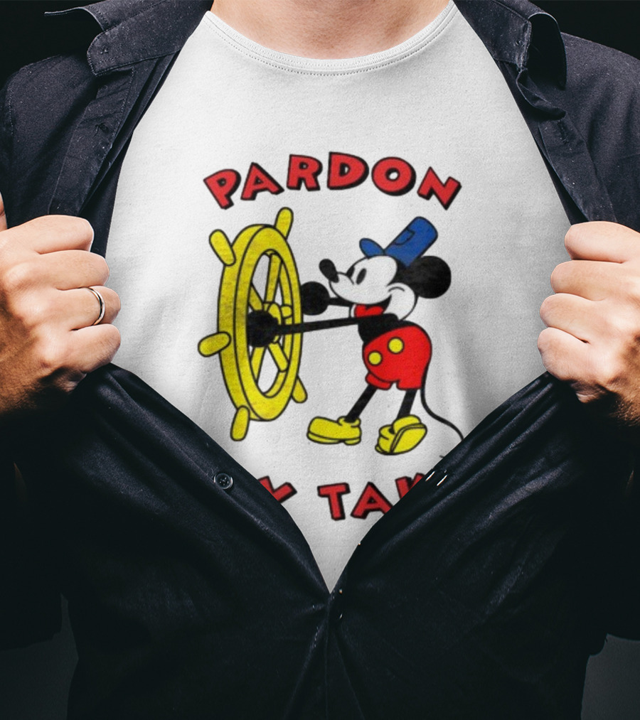 Pardon My Take Steamboat Wheel Mickey T-Shirt