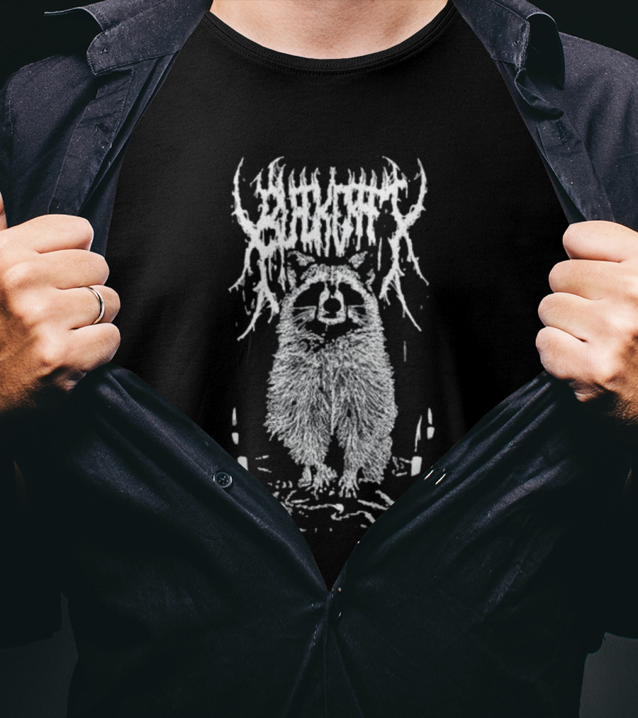 Blackcraft Sleep All Day Sin All Night Raccoon Occult T-Shirt