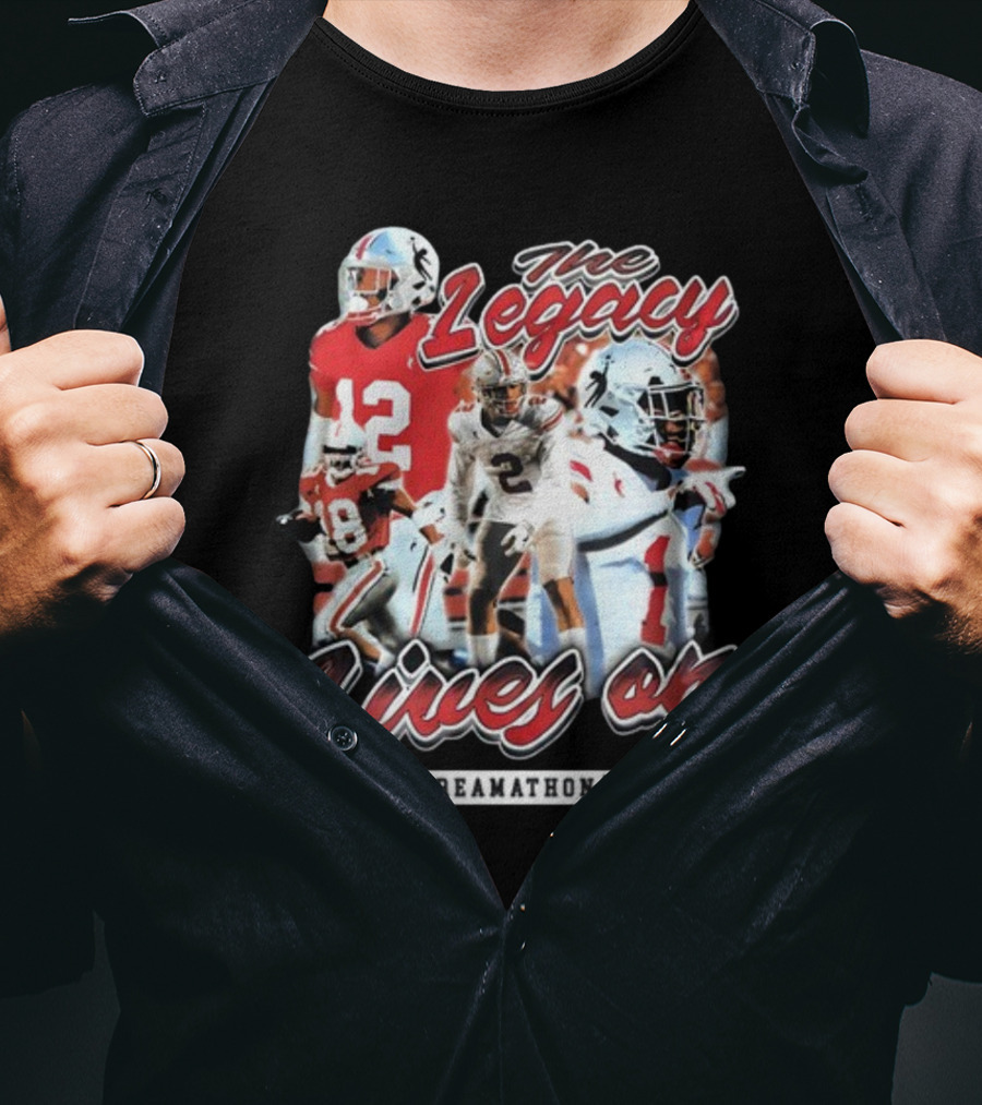 Dreamathon The Legacy Lives On Football Players T-Shirt