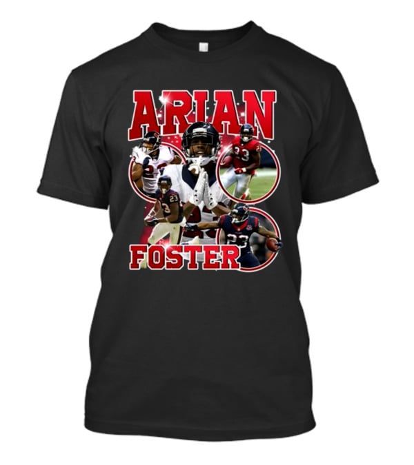 Macrodosing Arian Foster Football Collage T-Shirt