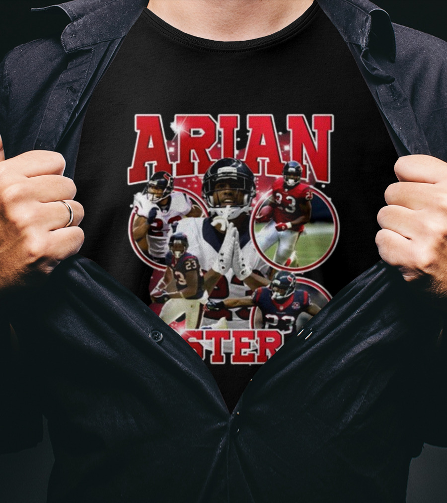 Macrodosing Arian Foster Football Collage T-Shirt
