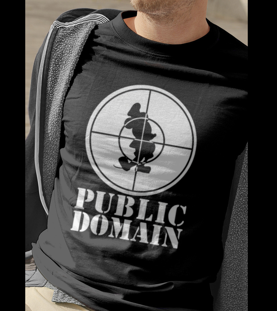 Public Domain Mickey Mouse Target T-Shirt
