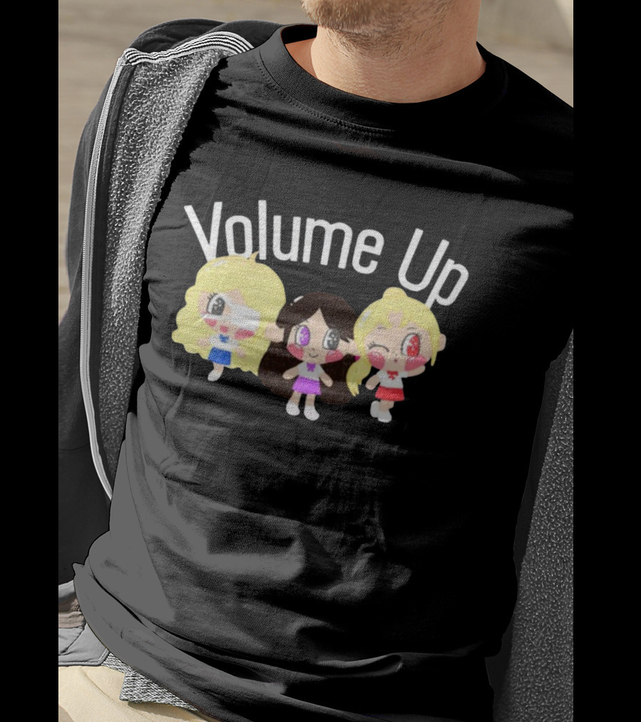 Volume Up Cute Cartoon Trio T-Shirt