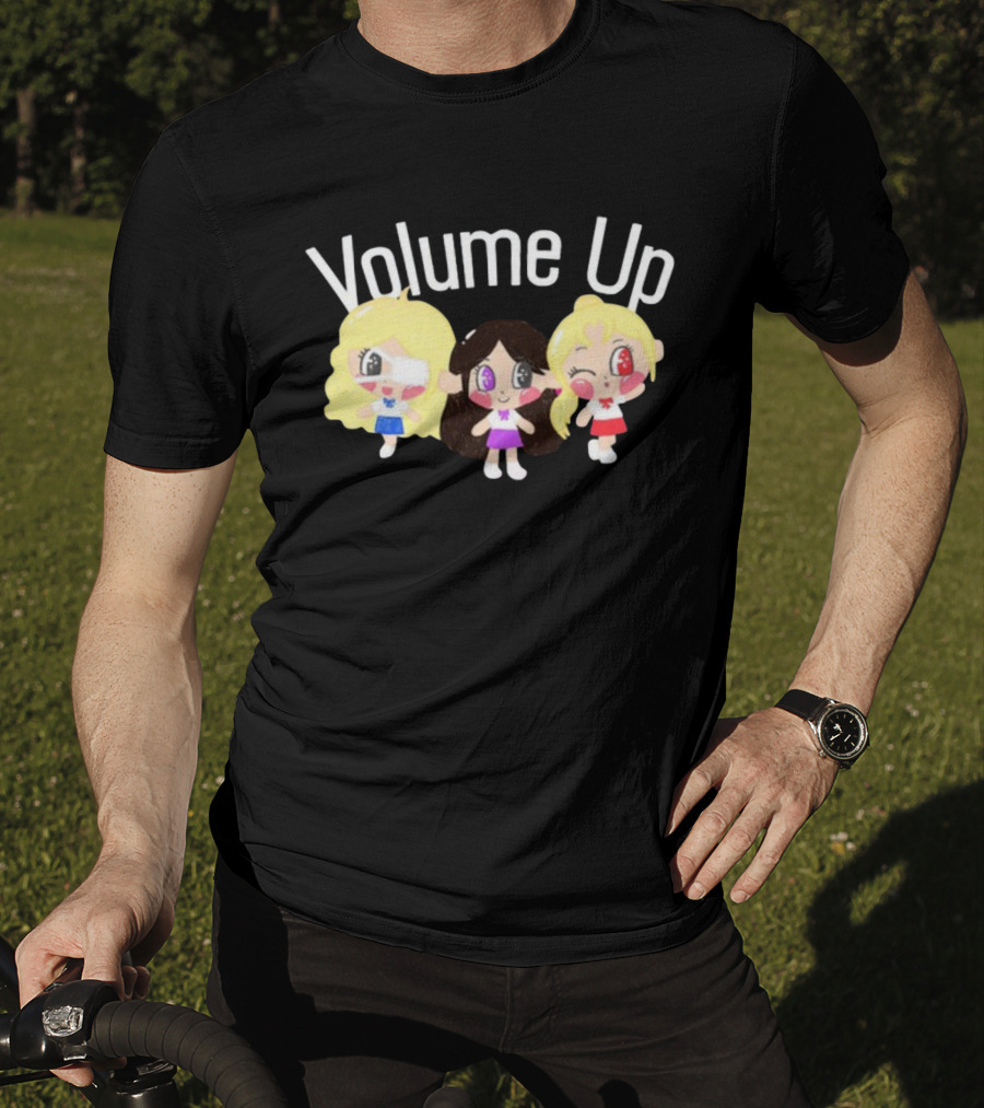 Volume Up Cute Cartoon Trio T-Shirt