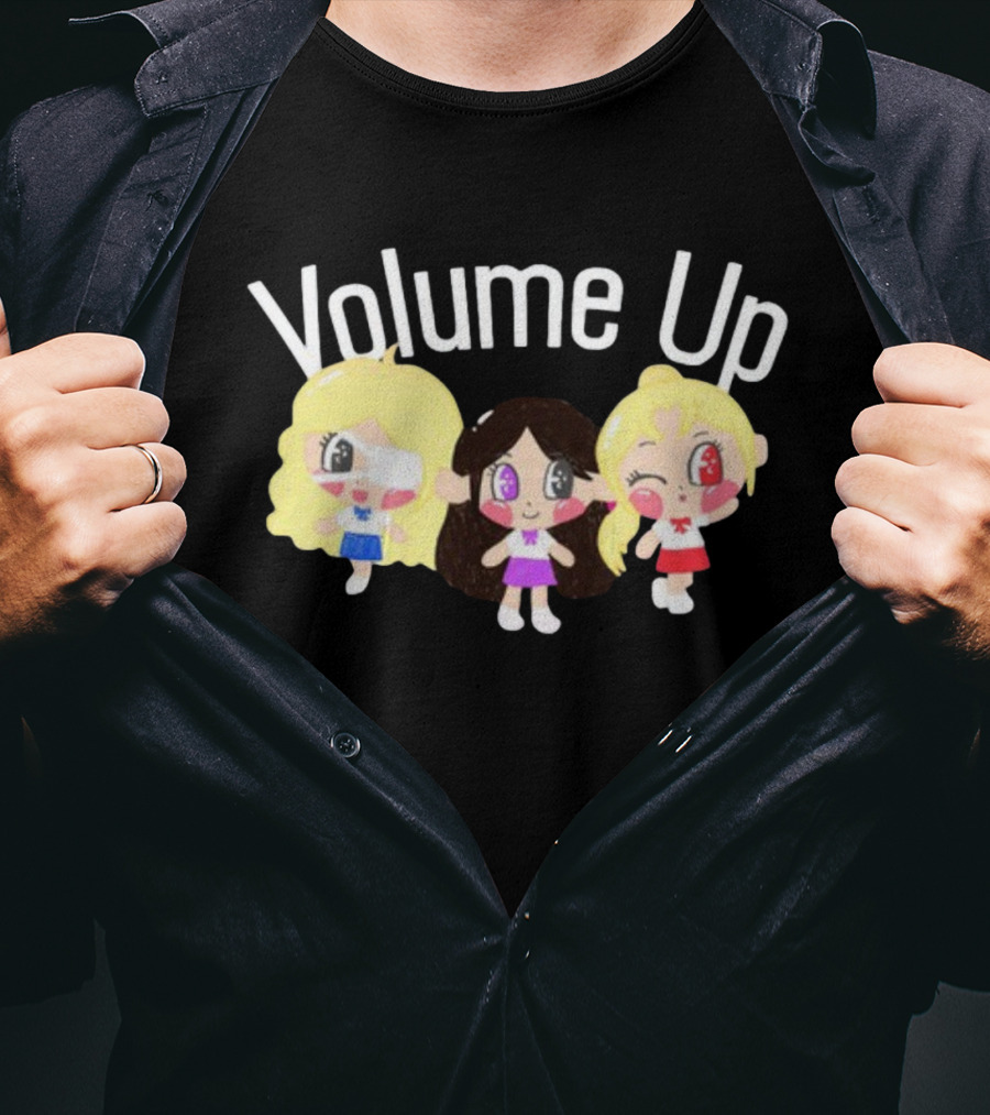 Volume Up Cute Cartoon Trio T-Shirt