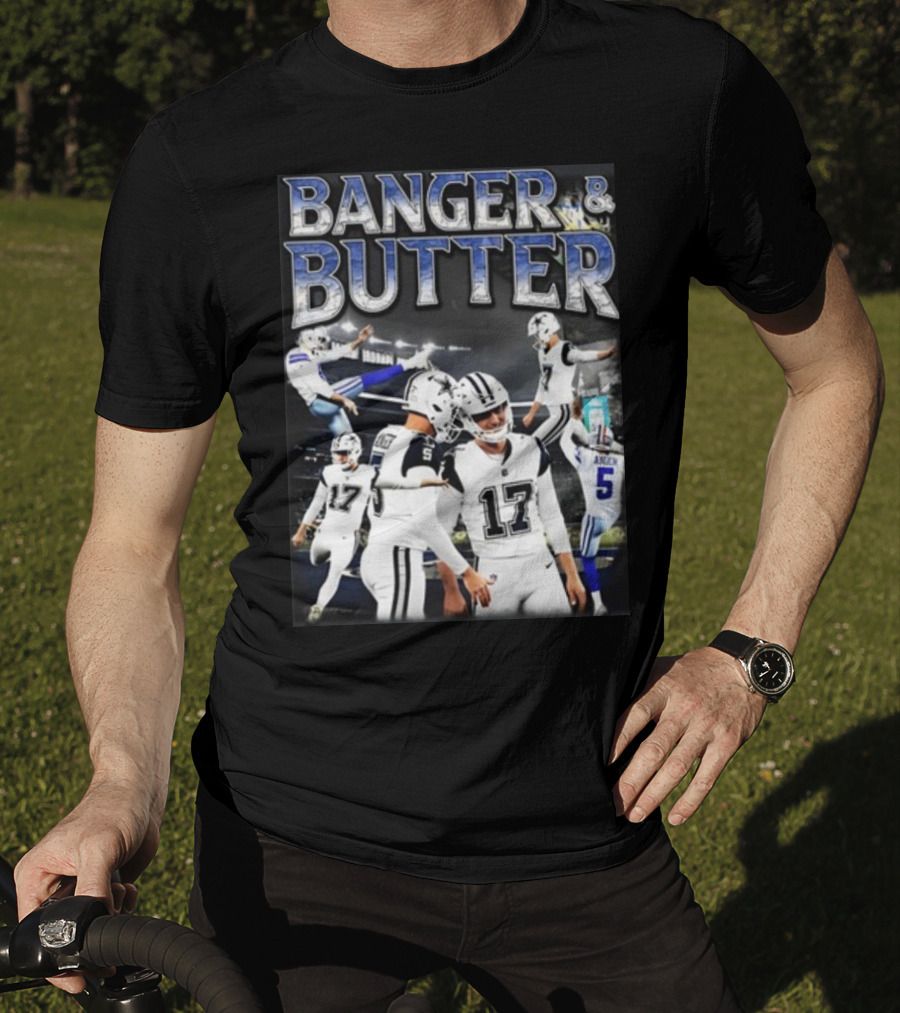 Banger And Butter Football Action With 17 And 5 T-Shirt