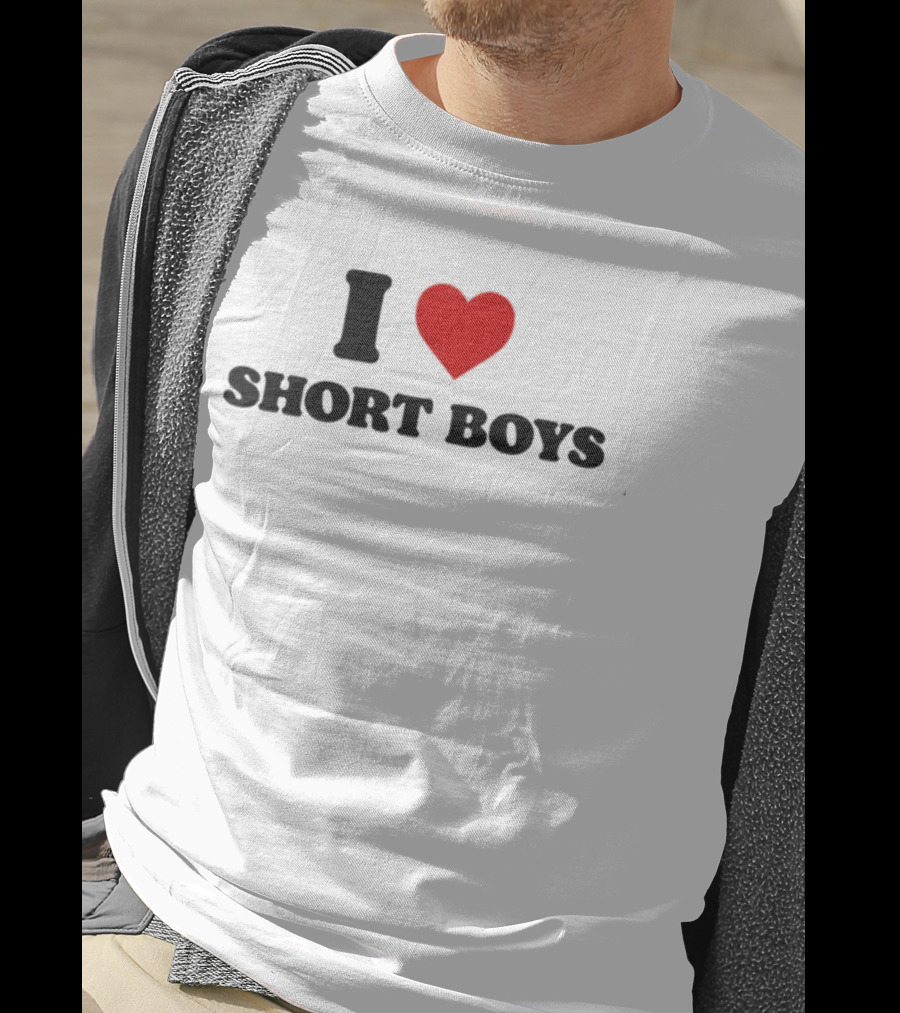I Heart Short Boys Love Emphasis T-Shirt