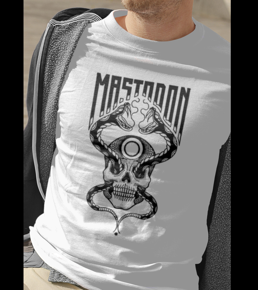 Mastodon Twin Snakes Skull T-Shirt