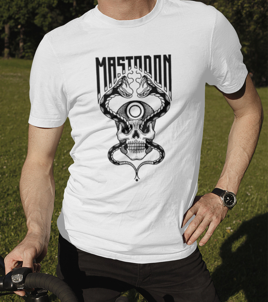 Mastodon Twin Snakes Skull T-Shirt