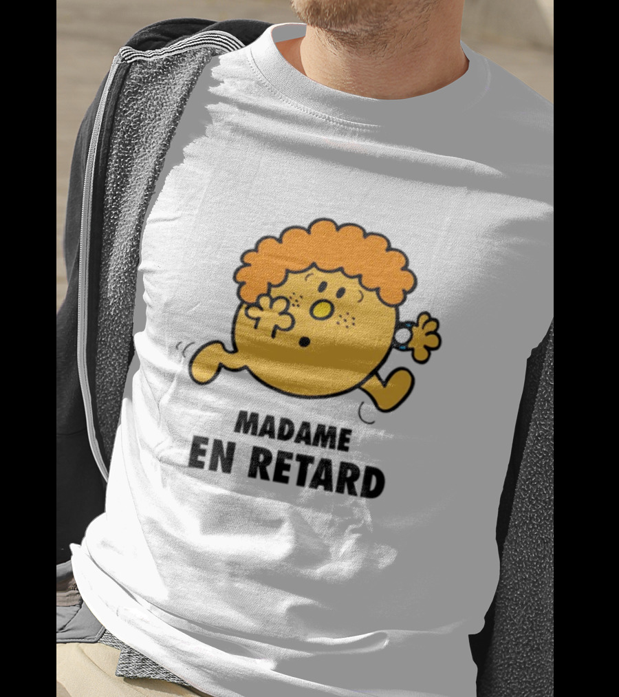 Madame En Retard Character With Orange Hair And Running Pose T-Shirt