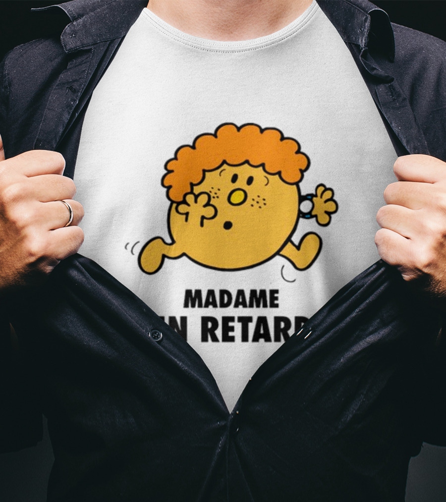 Madame En Retard Character With Orange Hair And Running Pose T-Shirt